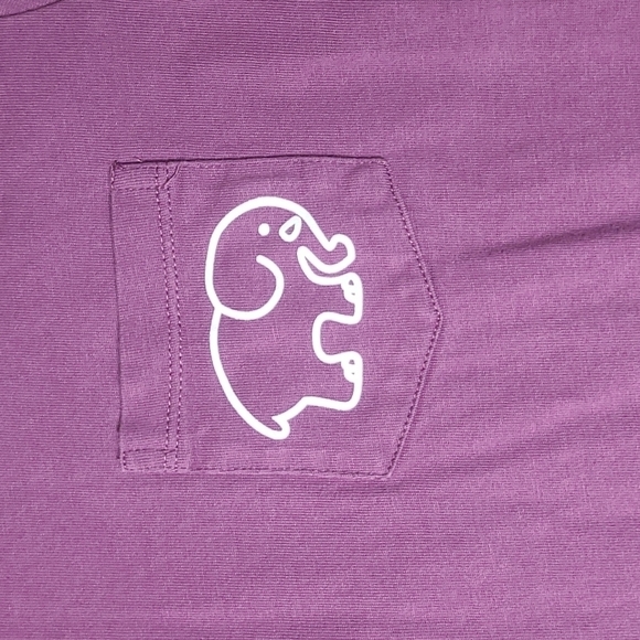 Ivory Ella Purple Short Sleeve Mandala Elephant Patterned Size Small - Picture 2 of 6
